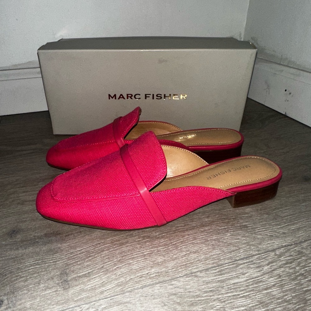 Marc Fisher Women's Pink Loafers - Picture 3 of 4